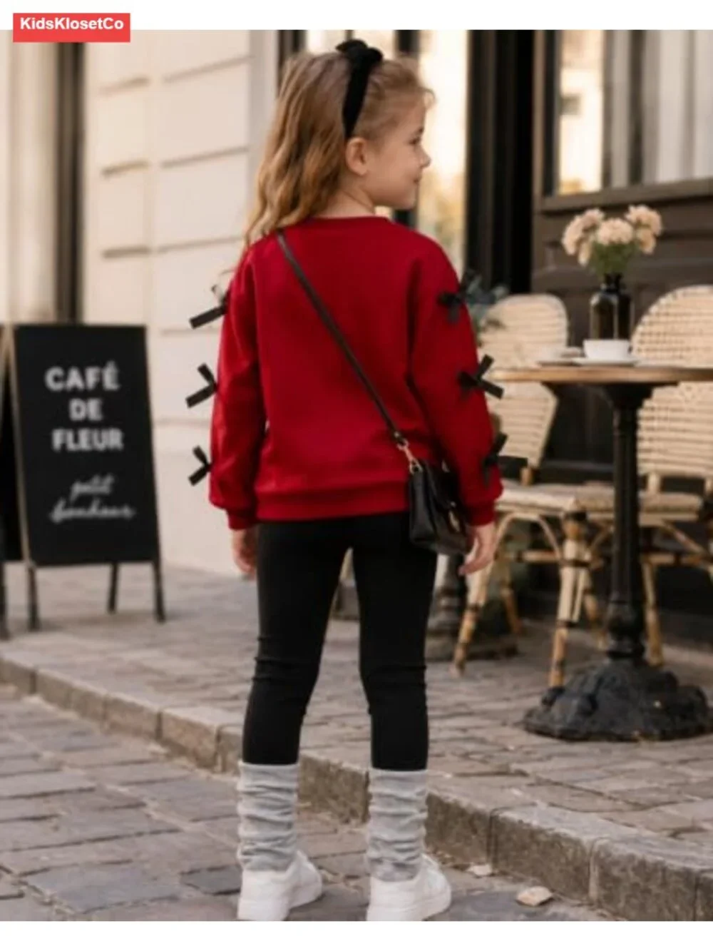 Kids Toddler Girl Long Sleeve Sweatshirt & Denim Jeans 2-Piece Fall Winter